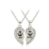 2 pcs New Design BFF Pendant Necklace Friendship Best Friends Forever Necklaces Penguin Panda Dolphin Anchor