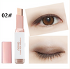 NOVO Eyeshadow Stick Double Color Stereo Gradient Velvet Shimmer Earth Color Eye Shadow Cream Pen Eye Makeup Palette Cosmetics