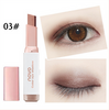 NOVO Eyeshadow Stick Double Color Stereo Gradient Velvet Shimmer Earth Color Eye Shadow Cream Pen Eye Makeup Palette Cosmetics