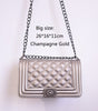 Vintage Diamond Lattice Handbag