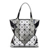 Laser Bright Geometry Diamond Handbag