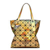 Laser Bright Geometry Diamond Handbag