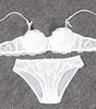 Underwear Women Bra Set Deep half cup  Plus Size Lingerie Sexy Transparent Lace Bra And Panty Set Push Up Lace Brassiere bs350