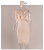 BEFORW Sexy Women Dress Dresses Sexy Shoulder Flouncing Package Hip Slim Solid Color Fashion Sexy Casual Dress Dresses