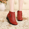 2016 Snow boots shoes women genuine leather large yard winter boots women boots warm plush winter shoes Big Size 35-41
