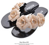 New Fashion Summer Women Sandals Flat Bling Bling Sandals Slippers For Women  Solid Slip on Casual Slides Plus Size