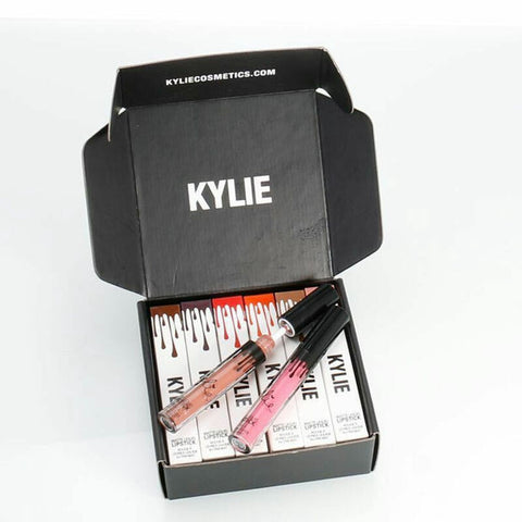 BIG SALE NEW 12pcs/box Presell Kylie Lip Gloss Lipstick Kylie Jenner lip Kit & Lipliner lipgloss liquid lipstick matte lip kit lip gloss