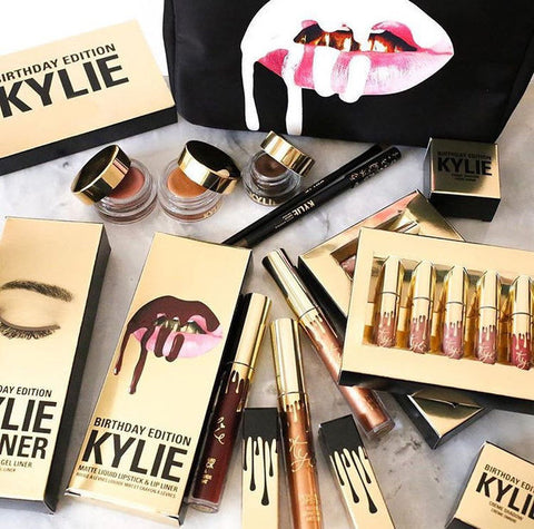 Kylie Lip 6pcs Set Matt Cup Lip Gloss Kylie Jenner Gold