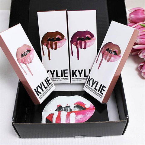 New Lip Gloss Lipstick Lip Gloss Kylie lip Kit Eyeliner lip gloss liquid lipstick matte 8 colors kylie jenner