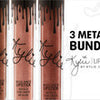 BIG SALE kylie jenner matte liquid lipstick metals bundle 3pcs set king k reign heir metals